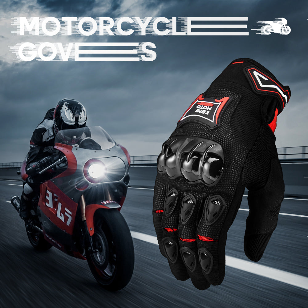 Motorcycle Gloves Men Women Touchscreen Riding Full Finger for Motorcross Motorbike Racing Gloves Dirt Bike ATV UTV Cycling Outdoor Gloves L